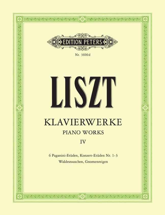 Piano Works Volume 4 - Etüden Teil II - Liszt - etudy pro klavír