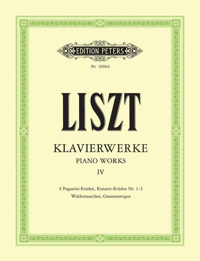 Piano Works Volume 4 - Etüden Teil II - Liszt - etudy pro klavír