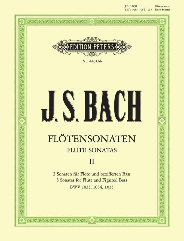 Flute Sonatas Vol.2 BWV 1033 - 1035 - (Flötensonaten - Band 2) - příčná flétna a klavír