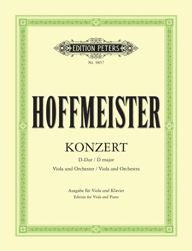 Konzert Für Viola und Orchester - D-Dur (without CD) - viola a klavír