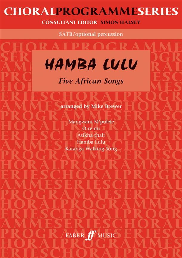 Hamba Lulu. opt percussion - pro sbor SATB