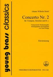 Concerto Nr. 2 für Trompete, Streicher und B. c. - transponierte Studienfassung - trumpeta a klavír