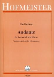 Andante - Nach dem Andante für 4 Kontrabässe