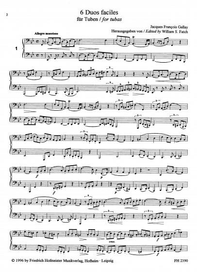 6 Duos faciles, op. 41 - pro dvě tuby