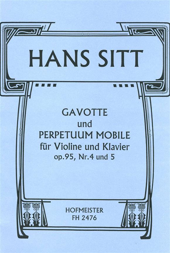 Gavotte und Perpetuum mobile, aus op. 95 - housle a klavír