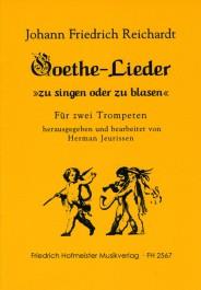 Goethe-Lieder zu singen und zu blasen - pro dvě trumpety