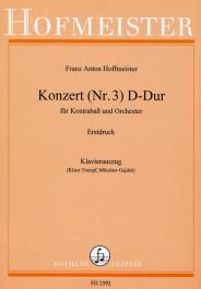 Konzert Nr. 3 D-Dur für Double Bass und Orchester
