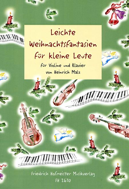 Leichte Weihnachtsfantasien für kleine Leute - housle a klavír