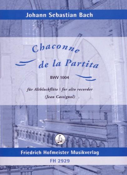 Chaconne de la Partita, BWV 1004 - pro altovou flétnu