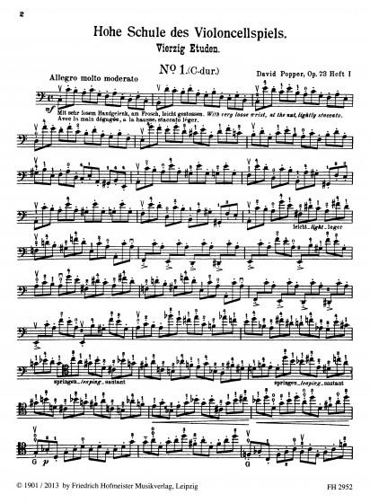 Hohe Schule des Violoncellspiels - Heft 1 - škola hry na violoncello