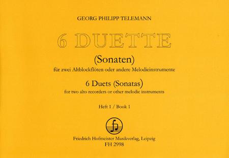 6 Duette (Niggemann) - Heft 1 (Sonaten 1-3) - pro altovou flétnu