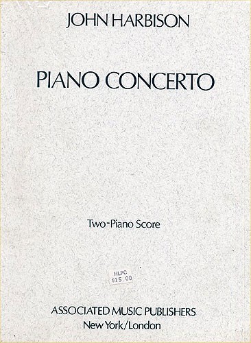 John Harbison: Piano Concerto (2 Piano Version)