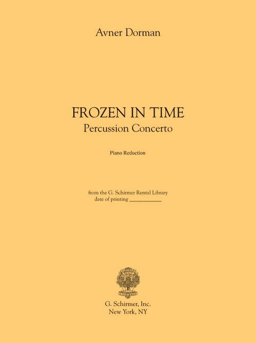 Avner Dorman: Frozen In Time - Piano Score Only