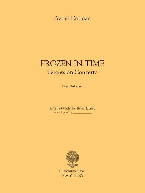 Avner Dorman: Frozen In Time - Piano Score Only