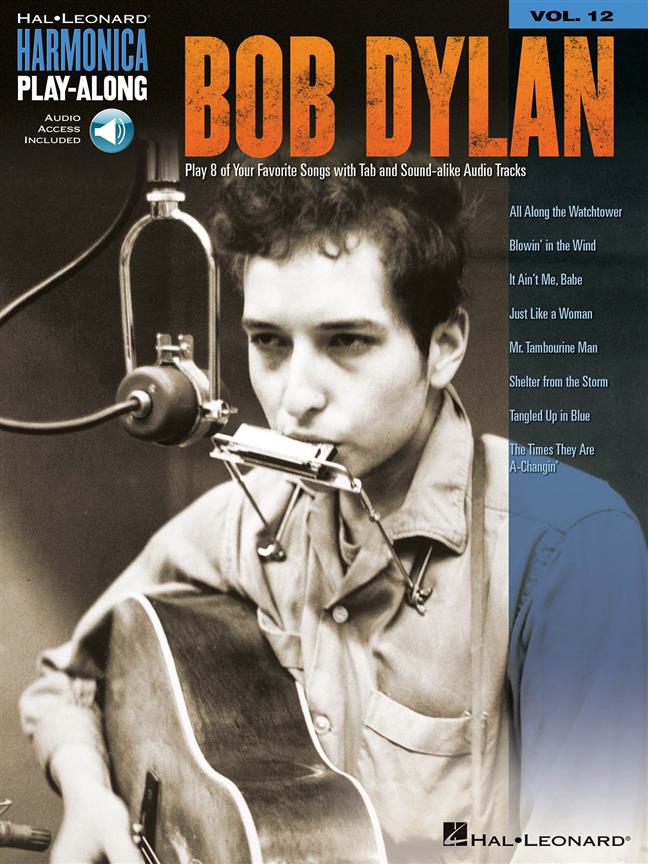 Bob Dylan  - Harmonica Play-Along Volume 12  - noty na foukací harmoniku