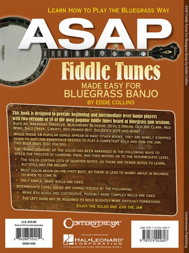 Asap Fiddle Tunes Made Easy For Bluegrass Banjo  - noty pro banjo