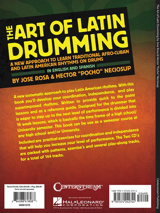 The Art of Latin Drumming - A New Approach to Learn Traditional Afro-Cuban and Latin American Rhythms on Drums - noty pro bicí soupravu