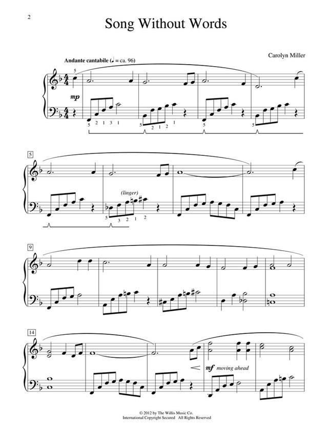 Song Without Words - National Federation of Music Clubs 2014-2016 Selection Early Intermediate Level