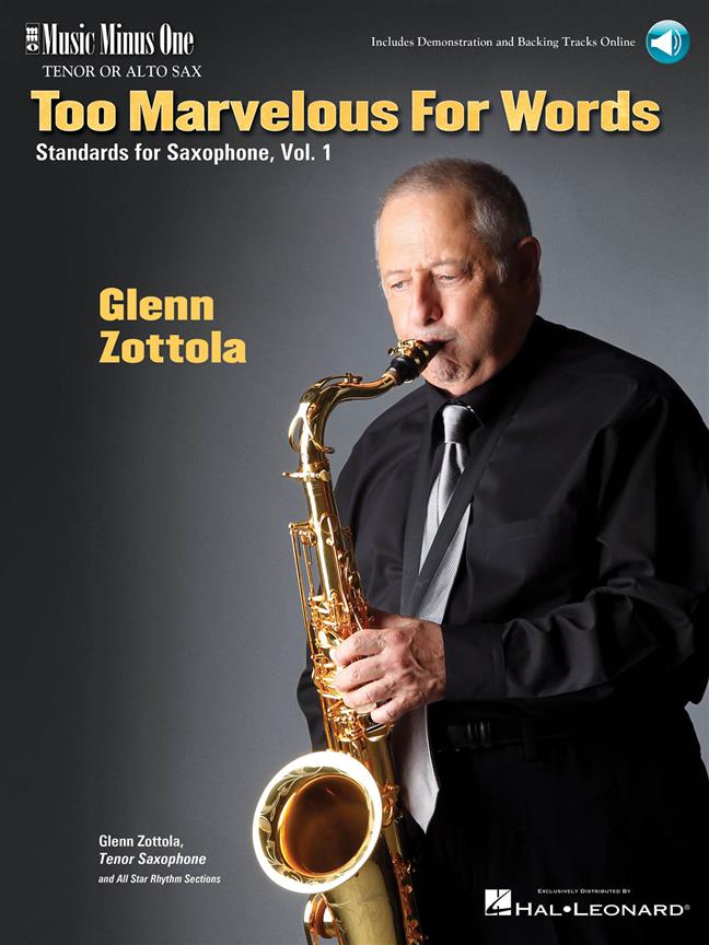 Too Marvelous for Words, Vol. 1 - Standards for Tenor Sax - noty na tenor saxofon