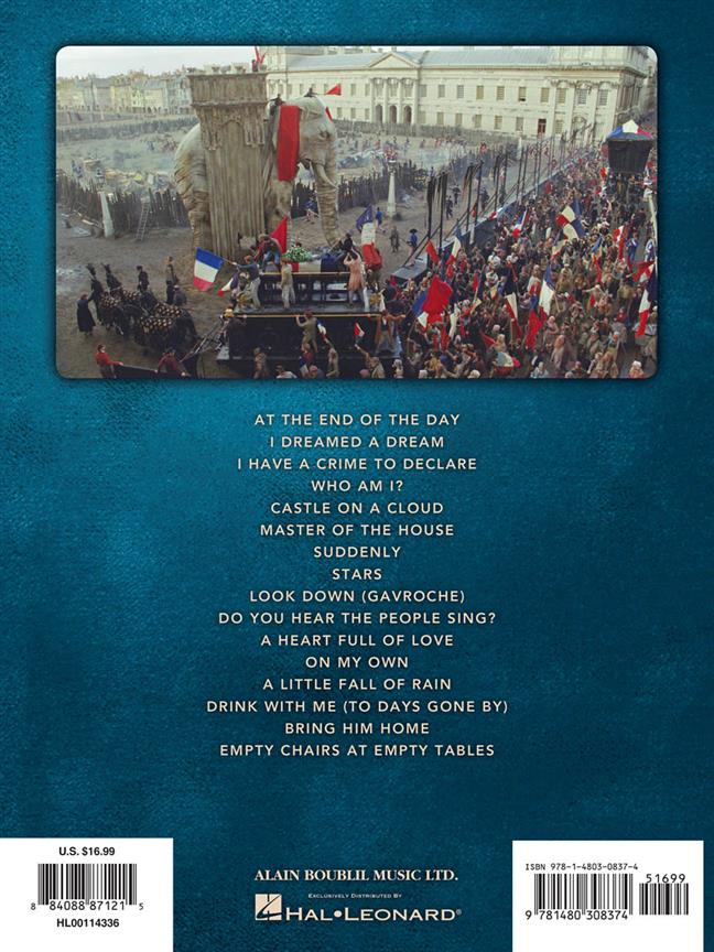 Selections from Les Misérables - for Easy Piano noty pro začátečníky