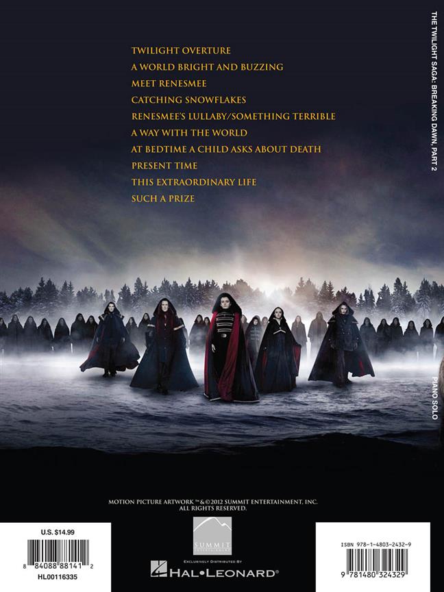 The Twilight Saga: Breaking Dawn, Part 2 - noty na klavír