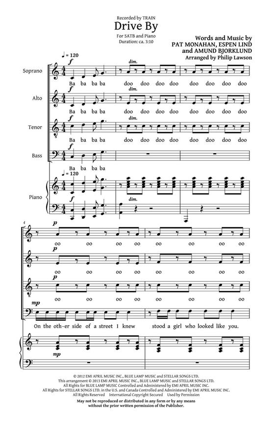 Drive By - pro sbor SATB