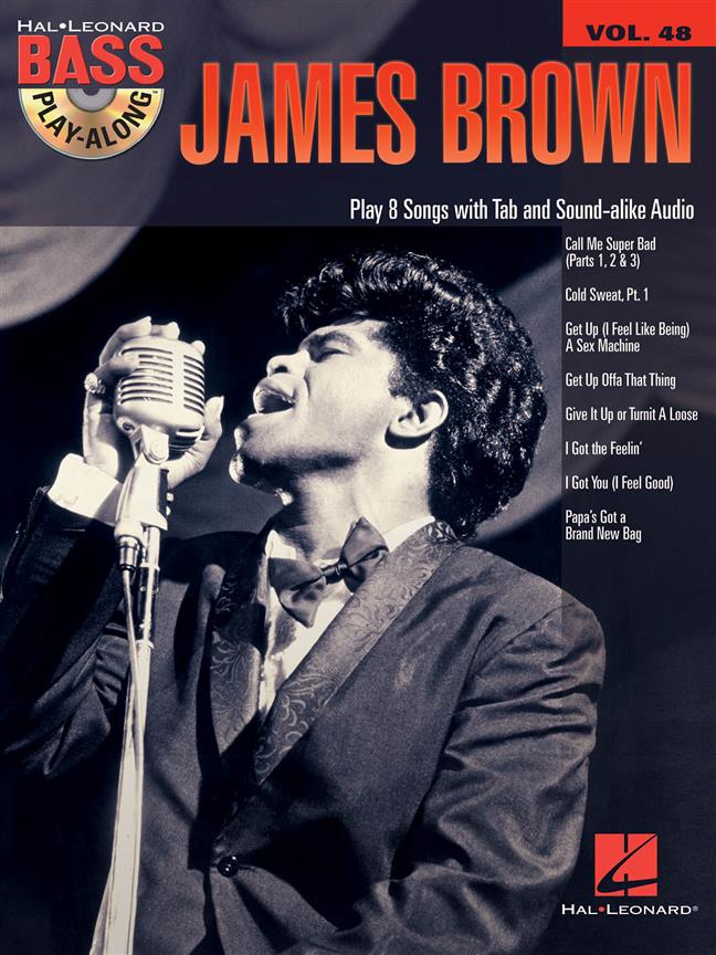 James Brown - Hal Leonard bass play-along series vol 48 - pro basovou kytaru