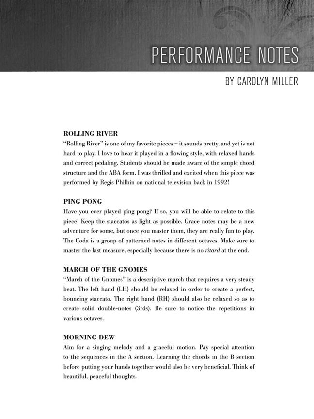 Composer's Choice - Carolyn Miller - Mid to Later Elementary Level - noty na klavír