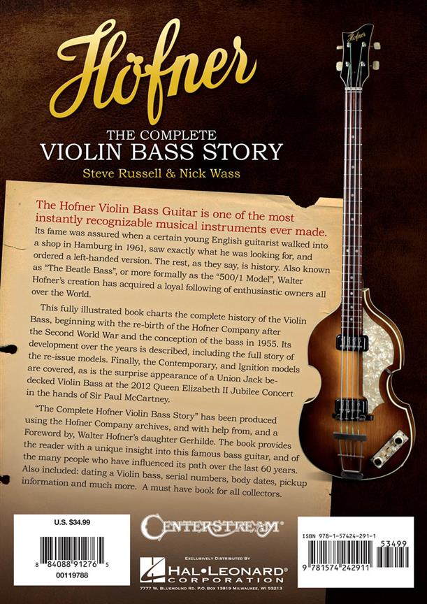 Höfner - The Complete Violin Bass Story - basová kytara