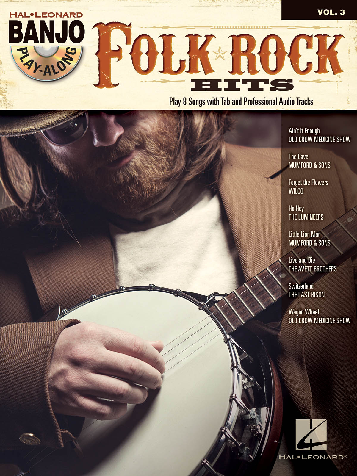 Folk Rock Hits -  Banjo Play-Along Volume 3 - noty pro banjo