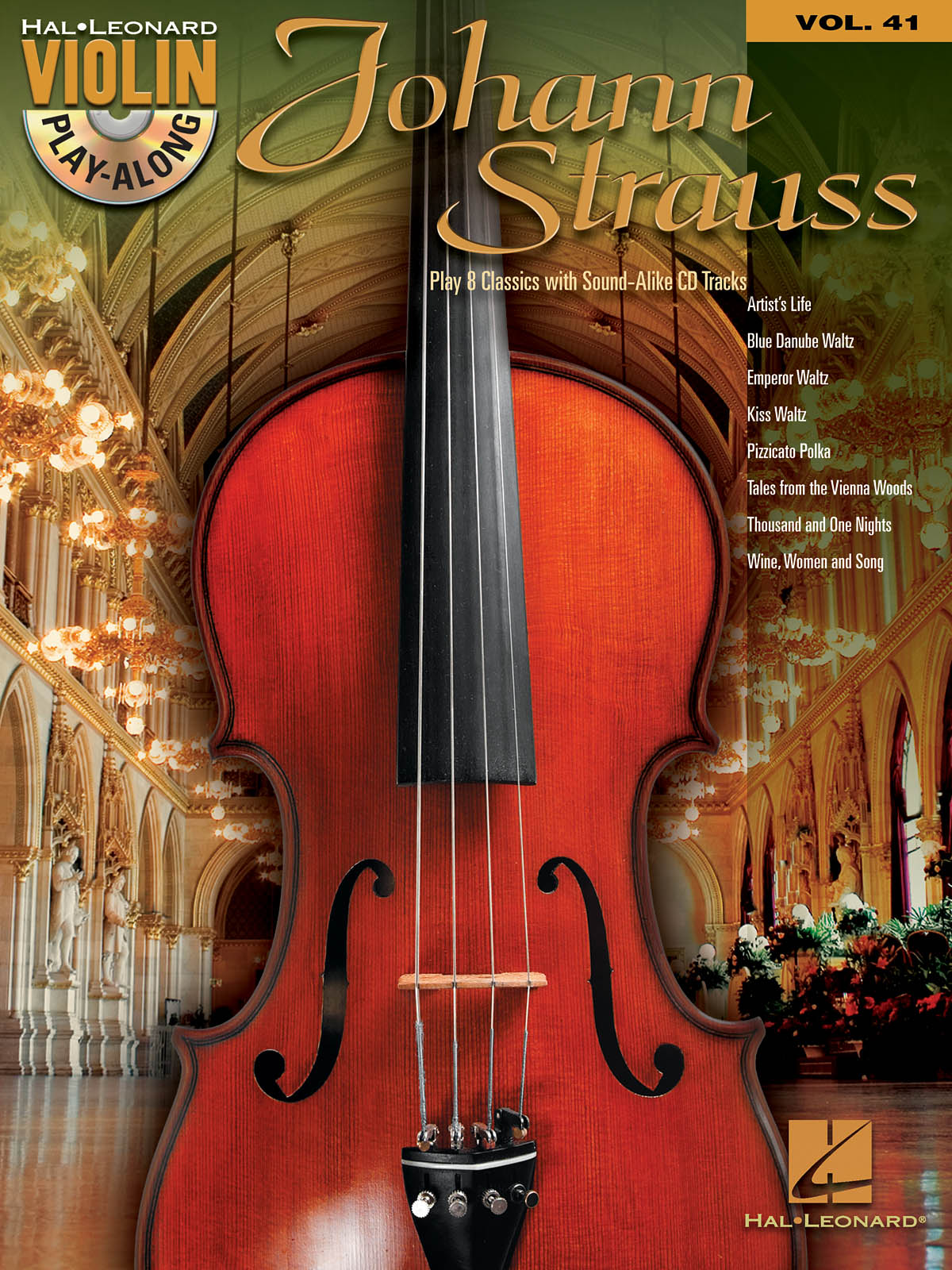 Johann Strauss - Violin Play-Along Volume 41 - noty pro housle
