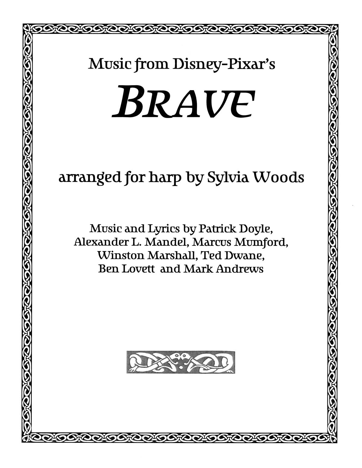 Brave (Music From The Motion Picture) - noty pro harfu