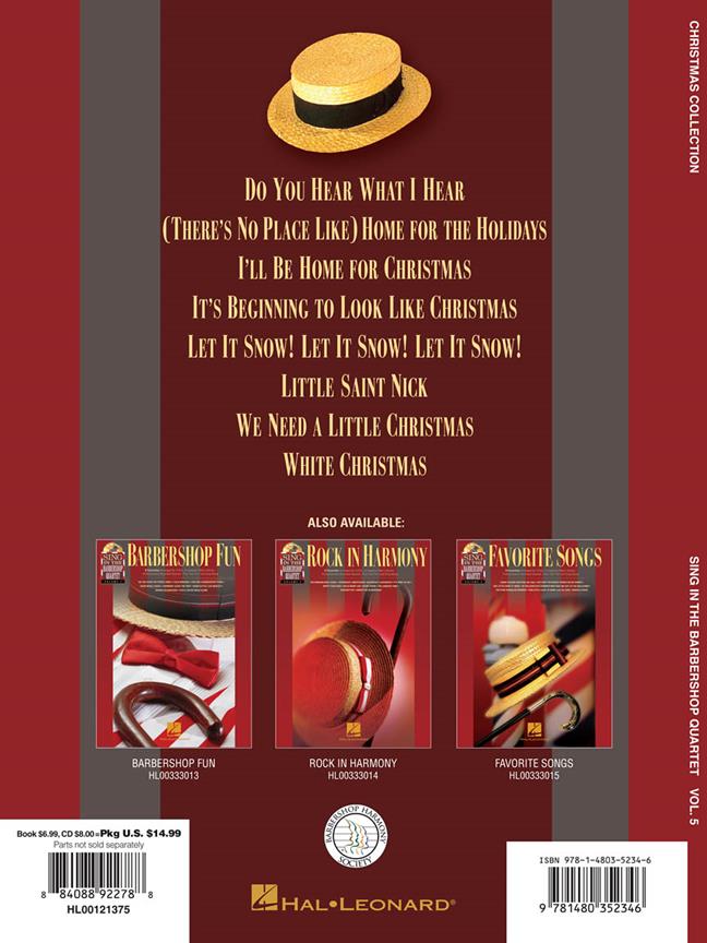 Christmas Collection - Sing in the Barbershop - Volume 5 - pro sbor Choir TTBB