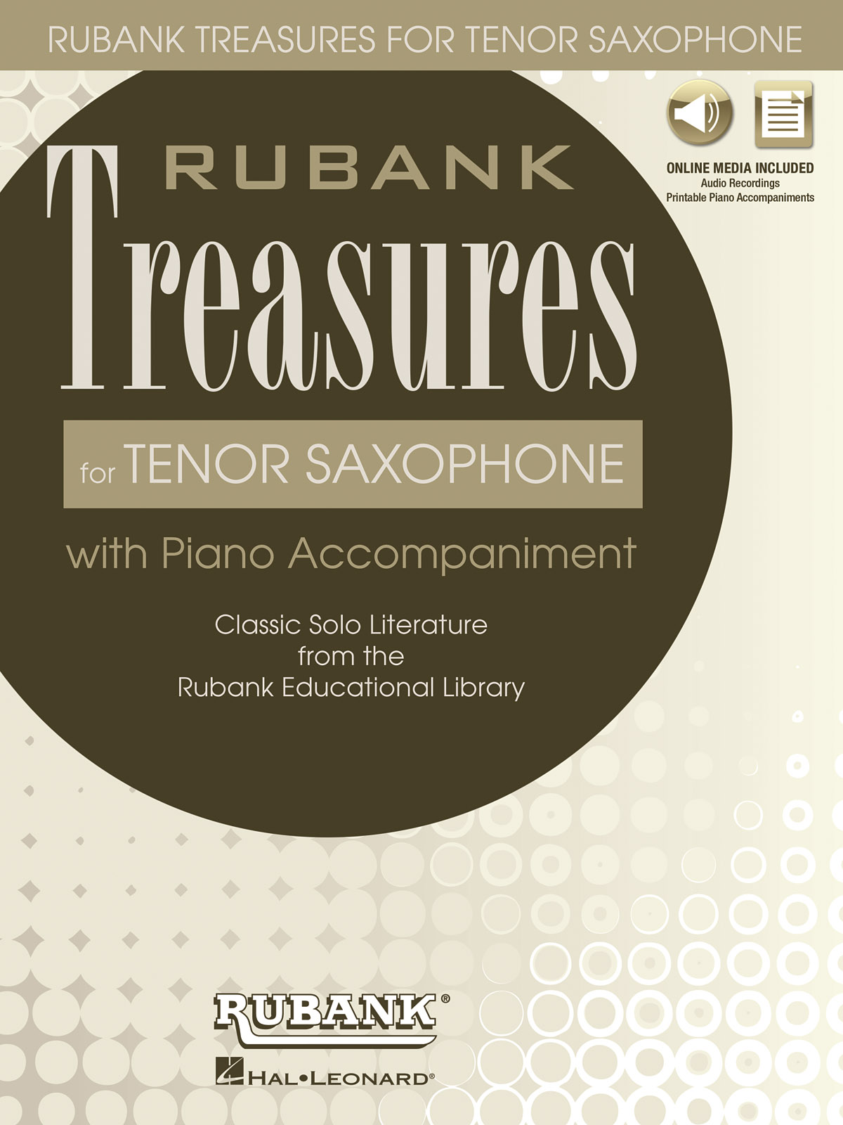 Rubank Treasures for Tenor Saxophone - Book with Online Audio (stream or download) - noty na tenor saxofon