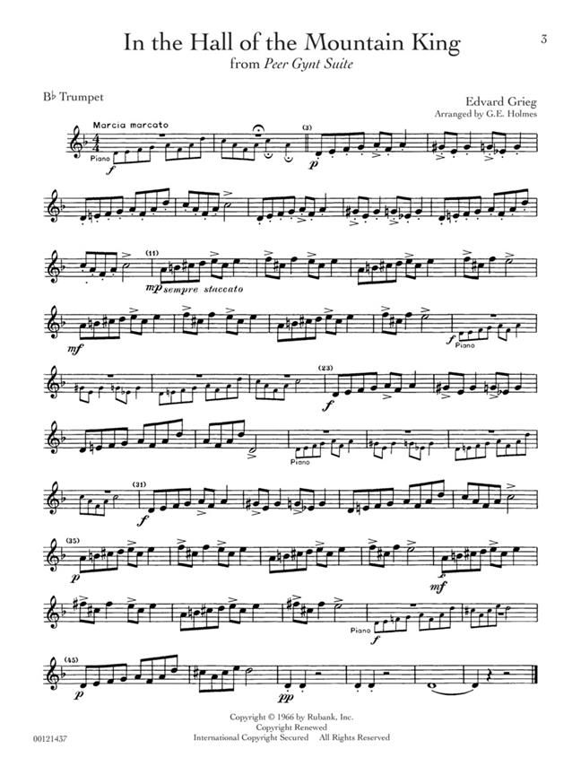 Rubank Treasures for Trumpet noty pro trumpetu