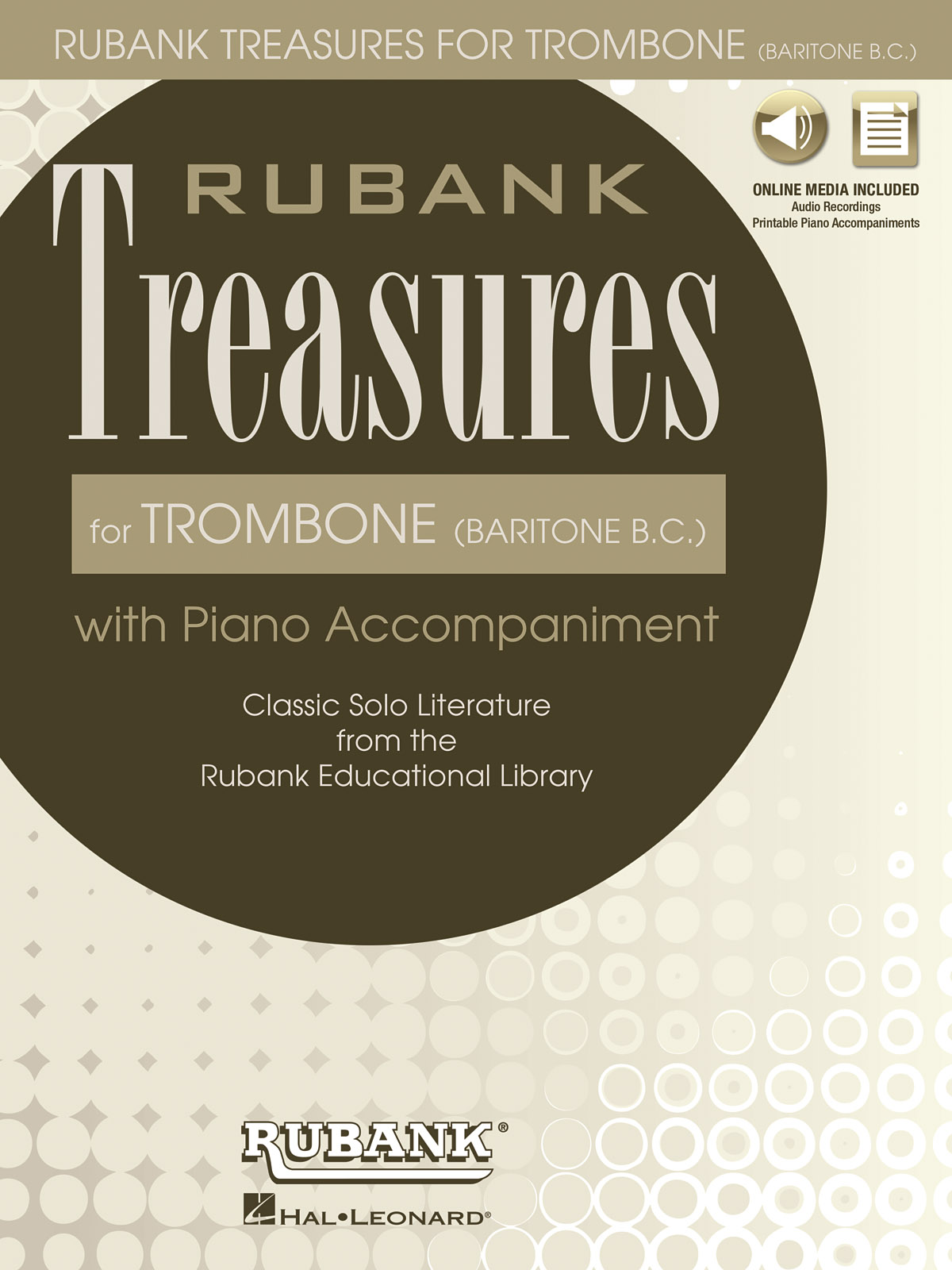 Rubank Treasures for Trombone (Baritone B.C.) - noty na trombon