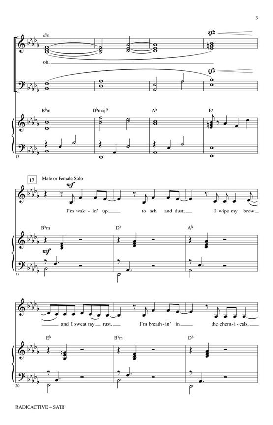 Radioactive - pro sbor SATB