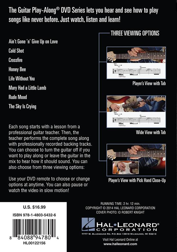 Stevie Ray Vaughan Classics - Guitar Play-Along DVD Volume 43