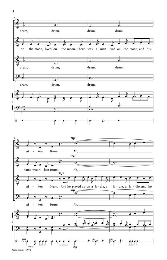 Aiken Drum - pro sbor SATB
