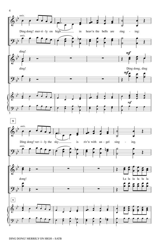 Ding Dong Merrily on High - Traditional French Carol - pro sbor SATB