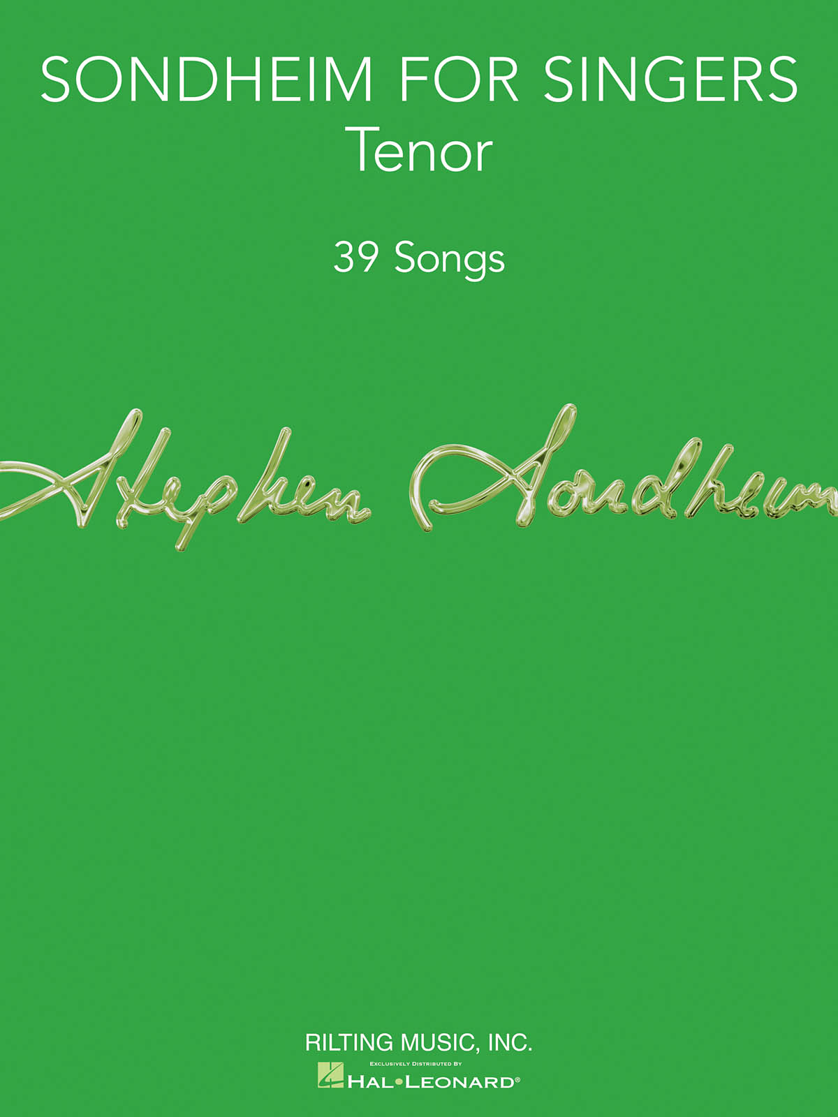 Sondheim for Singers - Tenor Vocal Collection - 39 Songs - noty pro tenor saxofon