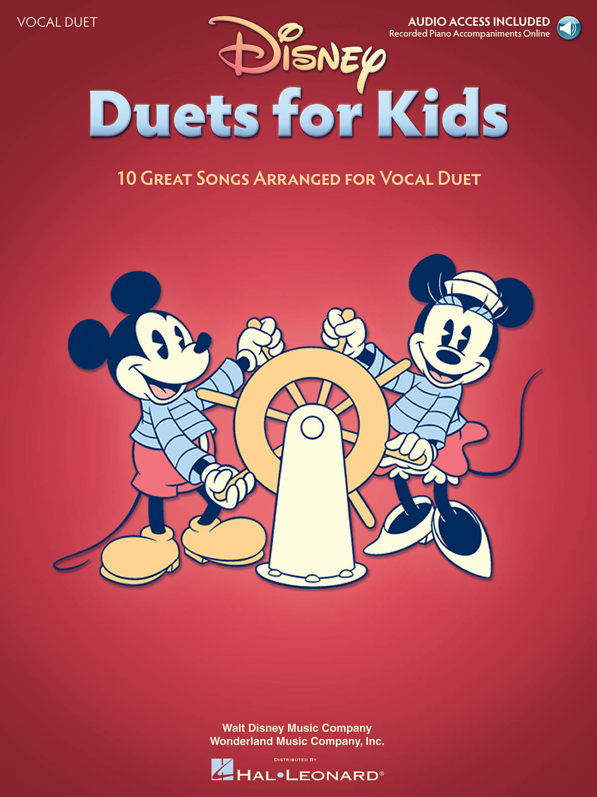Disney Duets for Kids - 10 Great Songs Arranged for Vocal Duet Book/Audio - písně pro dva zpěváky