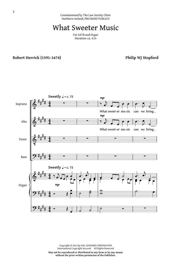 What Sweeter Music - pro sbor SATB