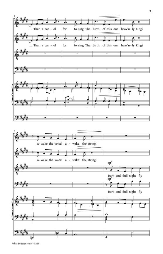 What Sweeter Music - pro sbor SATB
