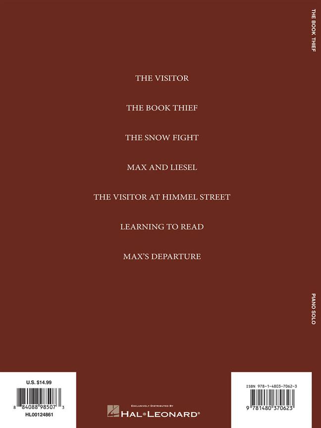 The Book Thief - Music from the Motion Picture Soundtrack - filmové melodie na klavír