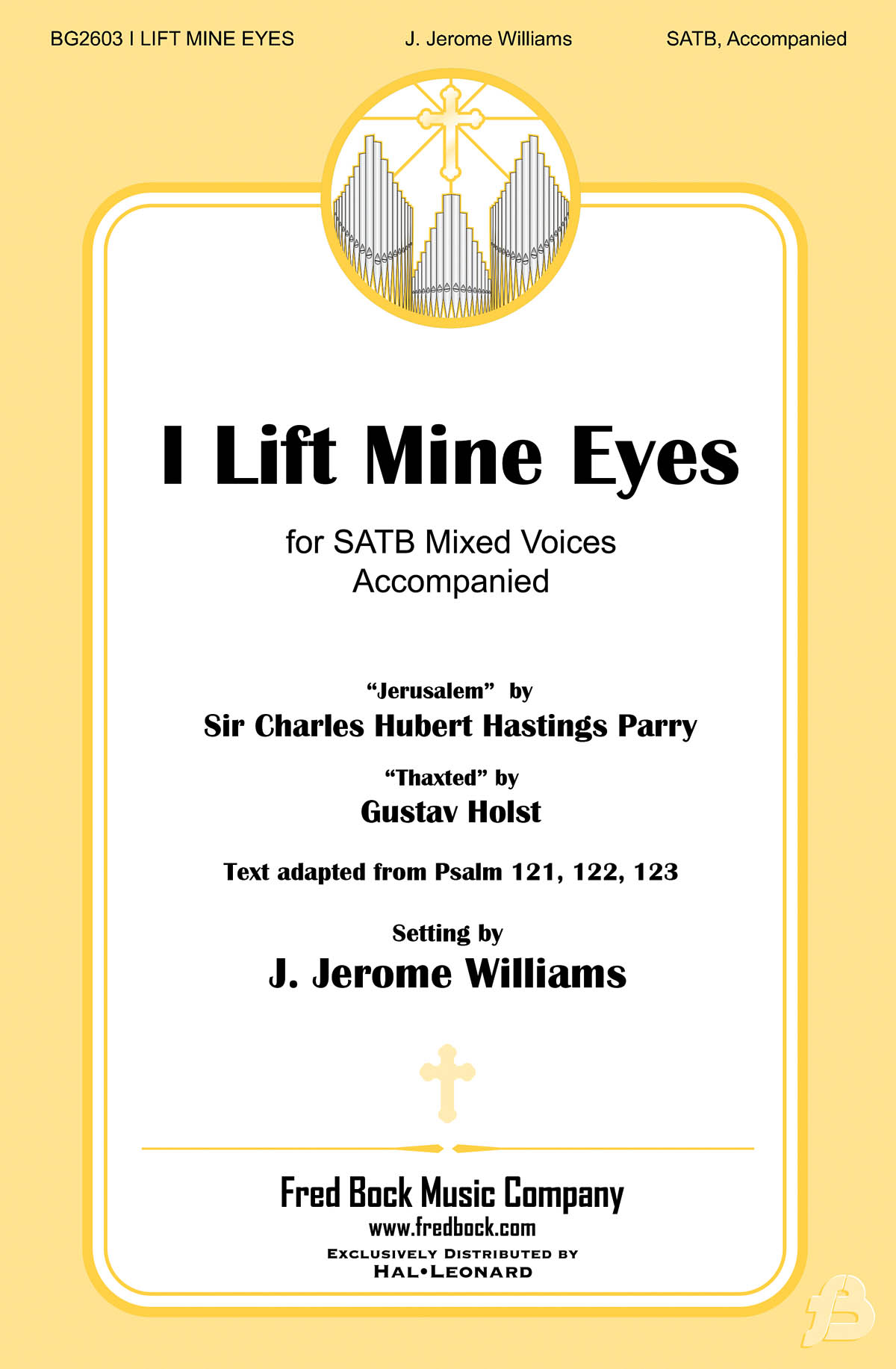 I Lift Mine Eyes - pro sbor SATB