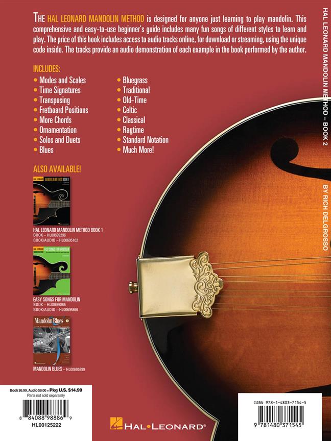 Hal Leonard Mandolin Method - Book 2 - noty pro mandolínu