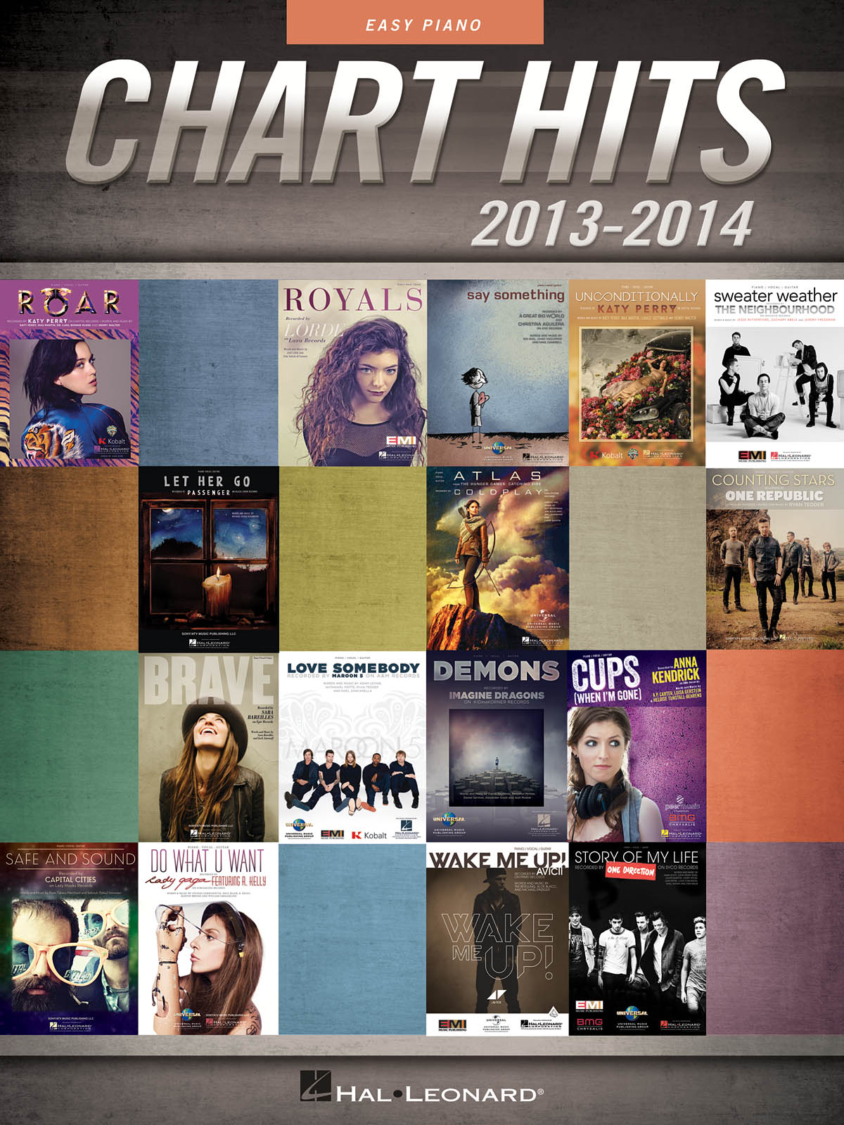 Chart Hits of 2013-2014 - snadné pro klavír