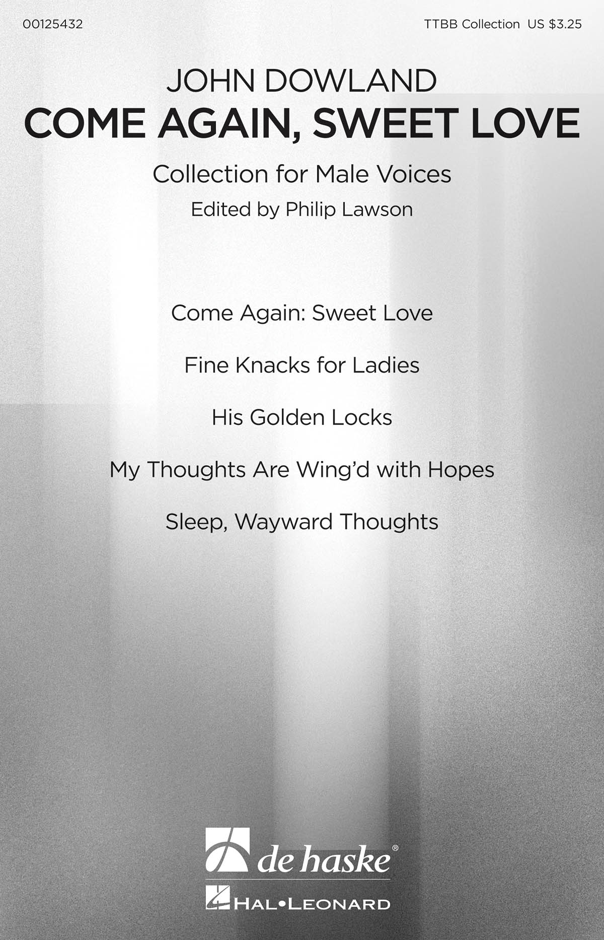 Come Again, Sweet Love - Collection for Male Voices noty pro sbor TTBB