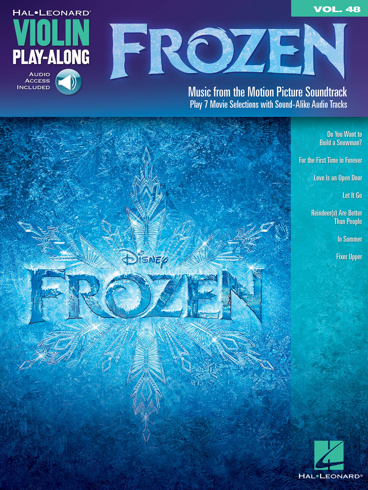 Frozen Ledové království - Violin Play-Along Volume 48